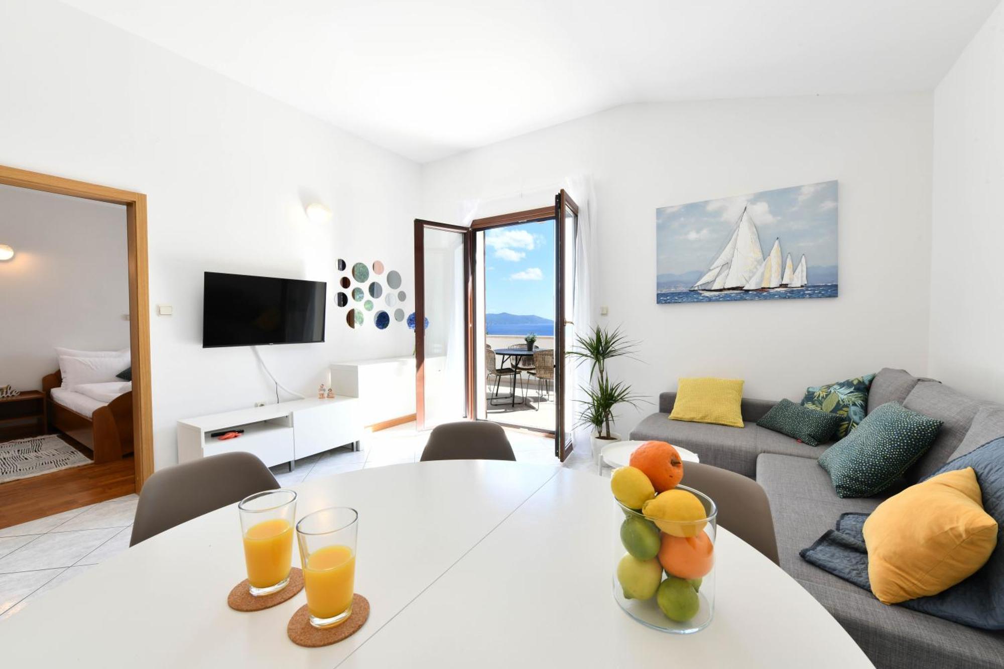 Apartments Near The Beach, With Terraces And Seaview At House B. Moscenicka Draga Luaran gambar